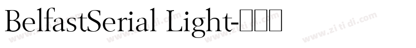 BelfastSerial Light字体转换